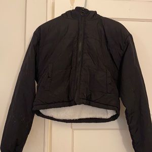 Pacsun Black Sherpa hoodie